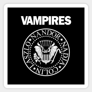 Shadows Band Vampire Bat Retro 80's Punk Band Logo Parody Magnet